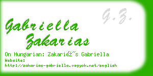 gabriella zakarias business card